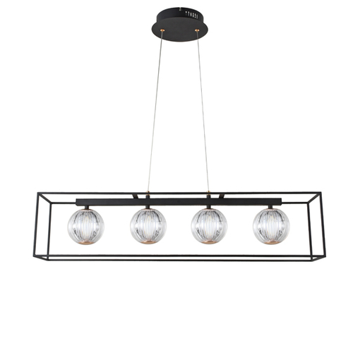 ΦΩΤΙΣΤΙΚΟ ΚΡΕΜΑΣΤΟ ΜΕΤΑΛΛΟ LED 14W 3000Κ 650Lm 80X1200mm ΜΑΥΡΟ ARTE ILLUMINA  BOX