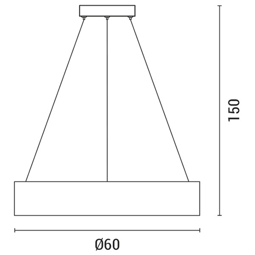 ΦΩΤΙΣΤΙΚΟ ΚΡΕΜΑΣΤΟ ΣΤΡΟΓΓΥΛΟ LED 50W 3000Κ Φ60X11 ΜΑΥΡΟ-ΞΥΛΟ ΔΡΥΣ ARTE ILLUMINA