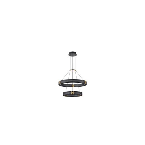 ΦΩΤΙΣΤΙΚΟ ΚΡΕΜΑΣΤΟ ΑΛΟΥΜΙΝΙΟ LED 62W 3000K 6200Lm 620X1200mm ΜΑΥΡΟ-ΧΡΥΣΟ ARTE ILLUMINA LUIS
