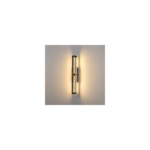 ΑΠΛΙΚΑ TOIXOY ΑΛΟΥΜΙΝΙΟΥ LED 13W 3000K 1300Lm 600X100mm ΜΑΥΡΟ -ΧΡΥΣΟ ARTE ILLUMINA LUIS
