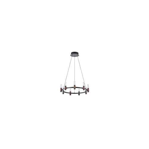 ΦΩΤΙΣΤΙΚΟ ΚΡΕΜΑΣΤΟ ΑΛΟΥΜΙΝΙΟ LED 43W 3000K 4300Lm Φ630XΗ1500mm ΜΑΥΡΟ-ΚΑΦΕ  ARTE ILLUMINA VELAS