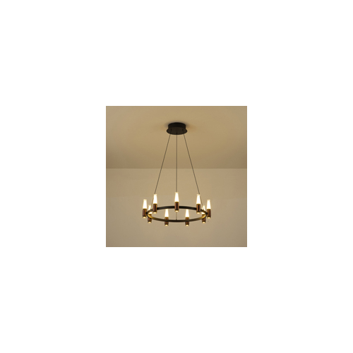 ΦΩΤΙΣΤΙΚΟ ΚΡΕΜΑΣΤΟ ΑΛΟΥΜΙΝΙΟ LED 43W 3000K 4300Lm Φ630XΗ1500mm ΜΑΥΡΟ-ΚΑΦΕ  ARTE ILLUMINA VELAS