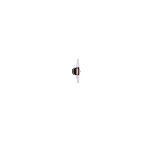 ΑΠΛΙΚΑ TOIXOY ΑΛΟΥΜΙΝΙΟΥ LED 6W 3000K 600Lm Φ80X240mm ΜΑΥΡΟ-ΧΡΥΣΟ  ARTE ILLUMINA VELAS
