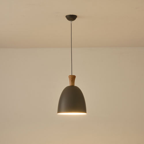 ΦΩΤΙΣΤΙΚΟ ΚΡΕΜΑΣΤΟ ΜΕΤΑΛΛΟ  1XΕ27 MAX 15W 230X230mm ΓΚΡΙ ARTE ILLUMINA SIMPLO