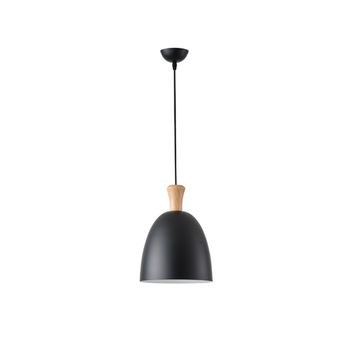 ΦΩΤΙΣΤΙΚΟ ΚΡΕΜΑΣΤΟ ΜΕΤΑΛΛΟ 1XΕ27 MAX 15W 230X230mm ΜΑΥΡΟ ARTE ILLUMINA SIMPLO