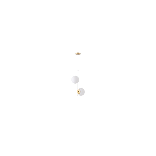ΦΩΤΙΣΤΙΚΟ ΚΡΕΜΑΣΤΟ ΓΥΑΛΙ 2ΦΩΤΟ 2XΕ27 MAX 40W 320X150X1550mm ΛΕΥΚΟ ARTE ILLUMINA ORBA