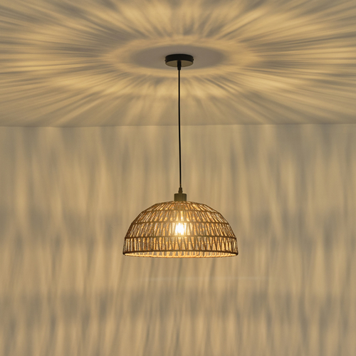 ΦΩΤΙΣΤΙΚΟ ΚΡΕΜΑΣΤΟ ΡΑΤΤΑΝ 1XE27 MAX 15W 390Χ1270mm ΚΑΦΕ ARTE ILLUMINA VENTO