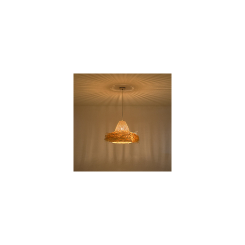 ΦΩΤΙΣΤΙΚΟ ΚΡΕΜΑΣΤΟ BAMBOO 1XE27 MAX 40W 560Χ560X330mm ARTE ILLUMINA SISAL