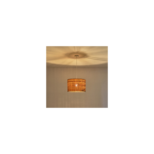 ΦΩΤΙΣΤΙΚΟ ΚΡΕΜΑΣΤΟ BAMBOO 1XE27 400Χ400X270mm ARTE ILLUMINA JUTE