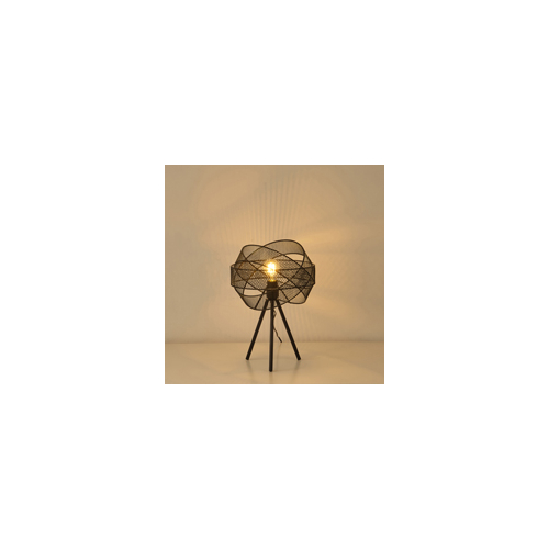 ΦΩΤΙΣΤΙΚΟ ΕΠΙΤΡΑΠΕΖΙΟ ΜΕΤΑΛΛΟ 1XE27  MAX 40W 300X300X4700mm ΜΑΥΡΟ ARTE ILLUMINA OGGI