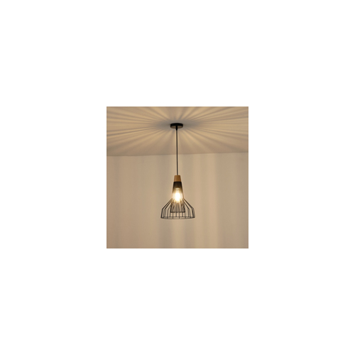 ΦΩΤΙΣΤΙΚΟ ΚΡΕΜΑΣΤΟ ΜΕΤΑΛΛΟ 1XE27  MAX 40W 260X260X1370mm ΜΑΥΡΟ ARTE ILLUMINA OGGI