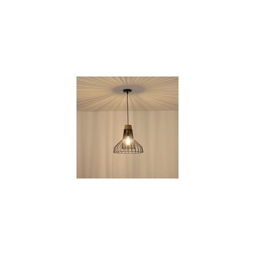 ΦΩΤΙΣΤΙΚΟ ΚΡΕΜΑΣΤΟ ΜΕΤΑΛΛΟ 1XE27  MAX 40W 360X360X1380mm ΜΑΥΡΟ ARTE ILLUMINA OGGI