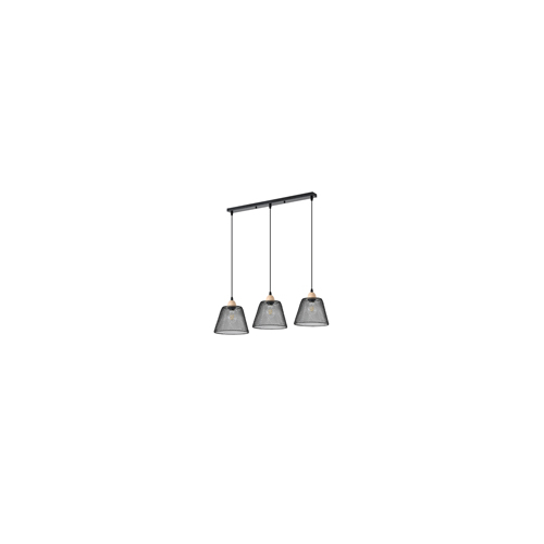 ΦΩΤΙΣΤΙΚΟ ΚΡΕΜΑΣΤΟ ΜΕΤΑΛΛΟ 3ΦΩΤΟ  3XE27  MAX 15W 370X370X1260mm ΜΑΥΡΟ ARTE ILLUMINA OGGI