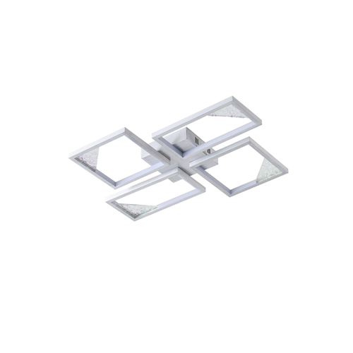 ΦΩΤΙΣΤΙΚΟ ΟΡΟΦΗΣ ΑΛΟΥΜΙΝΙΟ LED 36W 3000K 900Lm 450X580X55mm ΜΑΥΡΟ ARTE ILLUMINA SQUARE
