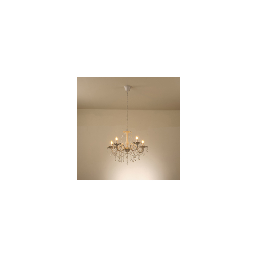 ΦΩΤΙΣΤΙΚΟ ΚΡΕΜΑΣΤΟ ΑΛΟΥΜΙΝΙΟ 5XE14 MAX 15W 1060X640mm  ΔΙΑΦΑΝΕΣ ΓΥΑΛΙ ARTE ILLUMINA KRISTALLO