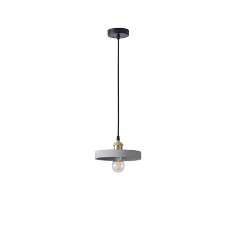 ΦΩΤΙΣΤΙΚΟ ΚΡΕΜΑΣΤΟ TΣΙΜΕΝΤΟ&ΜΕΤΑΛΛΟ 1XE27 MAX 40W 210X210X75mm ΓΚΡΙ ARTE ILLUMINA YESO