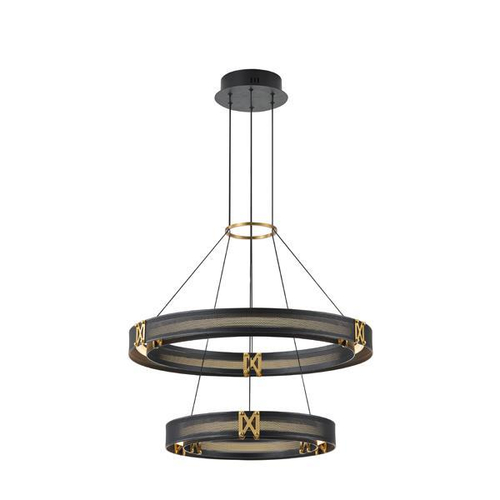 ΦΩΤΙΣΤΙΚΟ ΚΡΕΜΑΣΤΟ ΑΛΟΥΜΙΝΙΟ LED 62W 3000K 6200Lm 620X1200mm ΜΑΥΡΟ-ΧΡΥΣΟ ARTE ILLUMINA LUIS