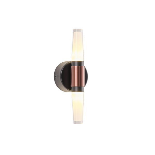 ΑΠΛΙΚΑ TOIXOY ΑΛΟΥΜΙΝΙΟΥ LED 6W 3000K 600Lm Φ80X240mm ΜΑΥΡΟ-ΧΡΥΣΟ  ARTE ILLUMINA VELAS