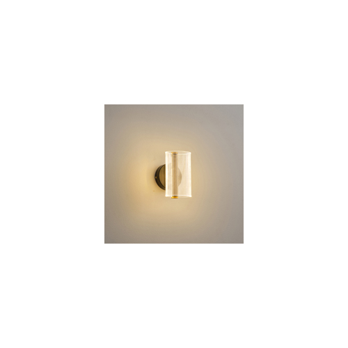 ΑΠΛΙΚΑ ΑΚΡΥΛΙΚΗ 8W 720Lm 3000K 420X380mm ΜΑΥΡO DOTS ARTE ILLUMINA SPARKY