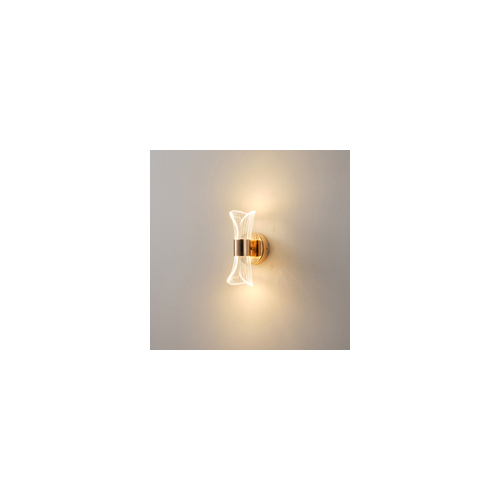 ΑΠΛΙΚΑ ΑΚΡΥΛΙΚΗ ΓΡΑΜΜΕΣ 8W 3000K 720Lm 520Χ360mm ΓΑΛΛΙΚΟ ΧΡΥΣΟ ARTE ILLUMINA TELA