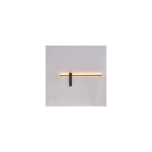 ΑΠΛΙΚΑ TOIXOY ΜΕΤΑΛΛΙΚΗ LED 8W  600X200X40mm 8W 3000K 800Lm ΜΑΥΡΟ ARTE ILLUMINA CLIO