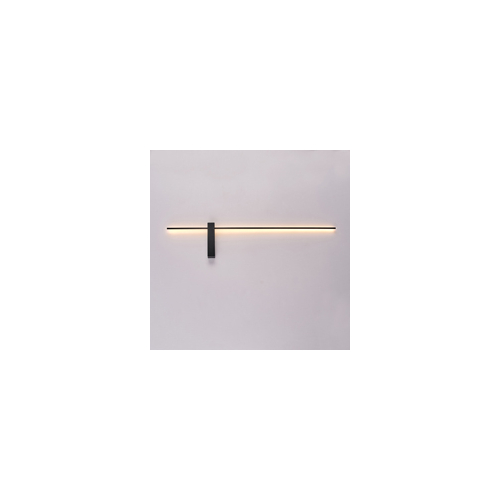 ΑΠΛΙΚΑ TOIXOY ΜΕΤΑΛΛΙΚΗ LED 12W 12W 3000K 1000Lm 1000X200X40mm  ΜΑΥΡΟ ARTE ILLUMINA CLIO