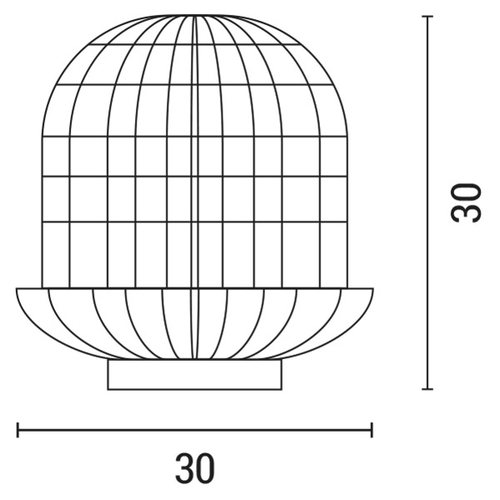 ΠΟΡΤΑΤΙΦ E27 ΒΑΣΗ ΞΥΛΟ&RATTAN Φ29X30 ΓΚΡΙ ARTE ILLUMINA