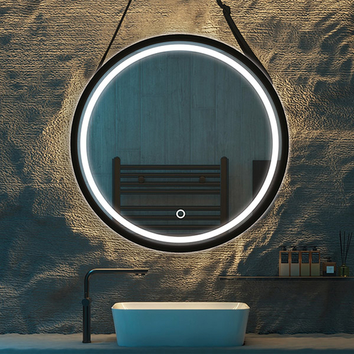 ΚΑΘΡΕΠΤΗΣ ΣΤΡΟΓΓΥΛΟΣ TOUCH LED ΜΕ ΜΑΥΡΟ ΣΤΗΡΙΓΜΑ 20w 3CCT 600mm ARTE ILLUMINA MIRO