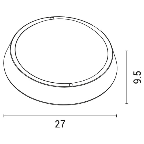ΦΩΤΙΣΤΙΚΟ ΤΟΙΧΟΥ ΣΤΡΟΓΓΥΛΟ LED 24W Φ270X93 4000K IP65 ΛΕΥΚΗ PLUS ARTE ILLUMINA
