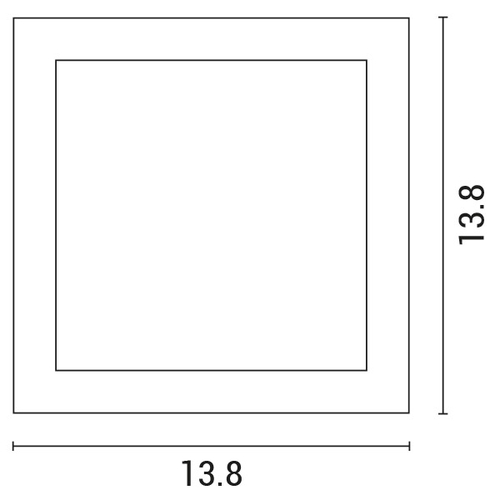 ΑΠΛΙΚΑ ΤΟΙΧΟΥ ΚΙΝΗΤΗ LED 6W 138X138X57 3000K IP54 ΛΕΥΚΗ PRO ARTE ILLUMINA