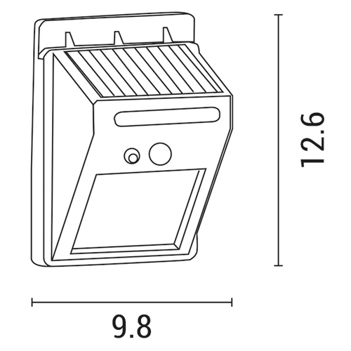 ΑΠΛΙΚΑ ΜΕ ΗΛΙΑΚΟ PANEL & ΑΝΙΧΝΕΥΤΗ ΚΙΝΗΣΗΣ 0,55W 6500Κ PLUS ARTE ILLUMINA