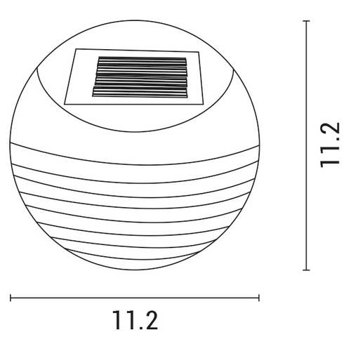 ΑΠΛΙΚΑ ΜΕ ΗΛΙΑΚΟ PANEL Φ112X40mm 3000Κ ARTE ILLUMINA