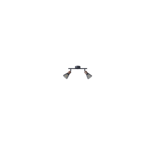 ΣΠΟΤ ΜΑΥΡΟ ΜΕ ΞΥΛΟ ΚΑΙ ΔΙΧΤΥ 2XE14 255X80X145mm ARTE ILLUMINA MESHY