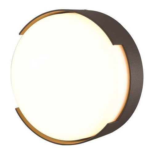 ΠΛΑΦΟΝΙΕΡΑ ΣΤΡΟΓΓΥΛΗ LED 16W Φ250X50 3000K IP54 ΜΑΥΡΗ PRO ARTE ILLUMINA