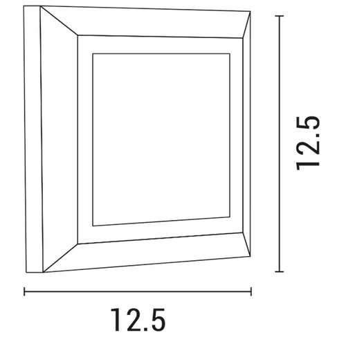 ΦΩΤΙΣΤΙΚΟ ΤΟΙΧΟΥ SLIM LED 3W IP65 230V 3000K 125X125mm ΓΚΡΙ PRO ARTE ILLUMINA