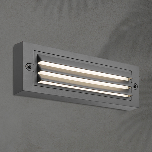 ΦΩΤΙΣΤΙΚΟ ΤΟΙΧΟΥ ΜΕ ΓΡΙΛΙΕΣ LED 6W 255X42X90 3CCT IP65 ΓΡΑΦΙΤΗΣ ARTE ILLUMINA SENARIO