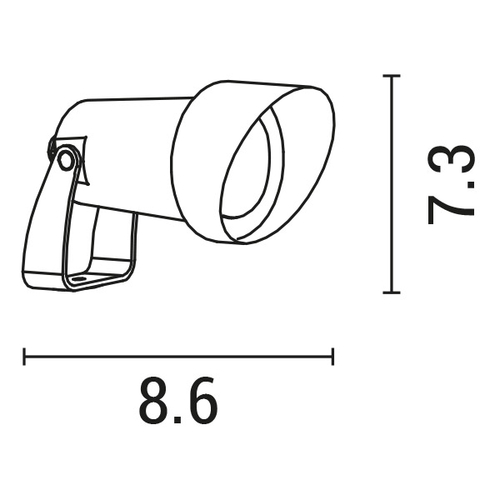 ΣΠOT ΚΗΠΟΥ ΠΛΑΣΤΙΚΟ ΜΕ ΚΑΛΥΠΤΡΟ GU10 IP54 230V Φ95X100 ΜΑΥΡΟ ARTE ILLUMINA