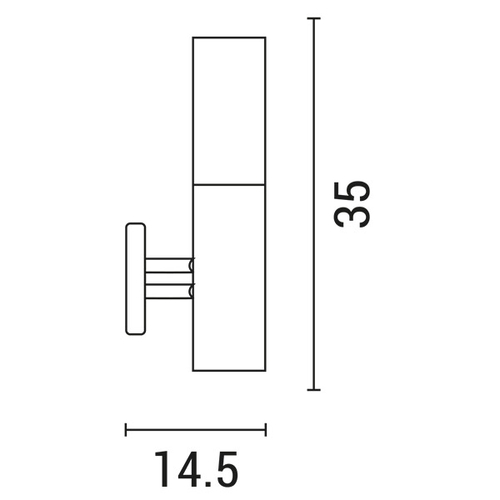 ΑΠΛΙΚΑ ΙΝΟΧ ΣΕΙΡΑ 37cm E27 ARTE ILLUMINA ΧIOS