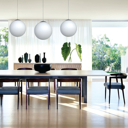 InLight Κρεμαστό φωτιστικό από λευκή οπαλίνα 1XE27 D:30cm (4253-Γ)