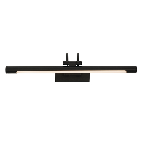InLight Επιτοίχιο φωτιστικό LED 12W 3000K από μαύρο μέταλλο και ακρυλικό D:60cm (1044-Α-Μαύρο)