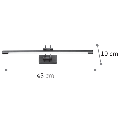 InLight Επιτοίχιο φωτιστικό LED 8W 3000K από λευκό μέταλλο και ακρυλικό D:45cm (1044-Β-Λευκό)