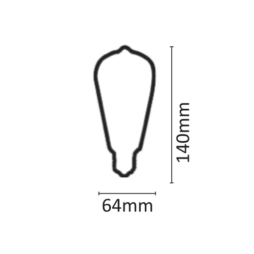InLight E27 LED Filament ST64 8watt  (7.27.08.26.1)