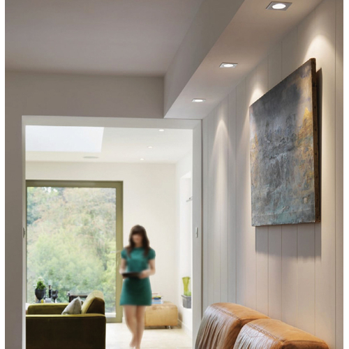 InLight Χωνευτό σποτ από χρώμιο μέταλλο 1XGU10 D:9cm (43278-Χρώμιο)