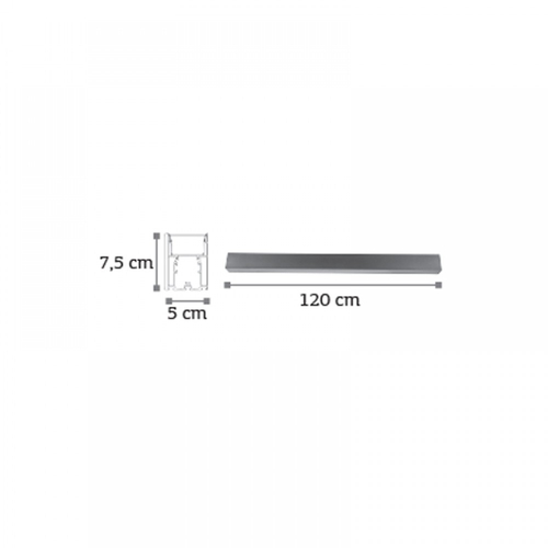 InLight Κρεμαστό φωτιστικό LED 40W 3CCT (By Switch) από αλουμίνιο σε μαύρη απόχρωση D:120cm (6072-120-BL)