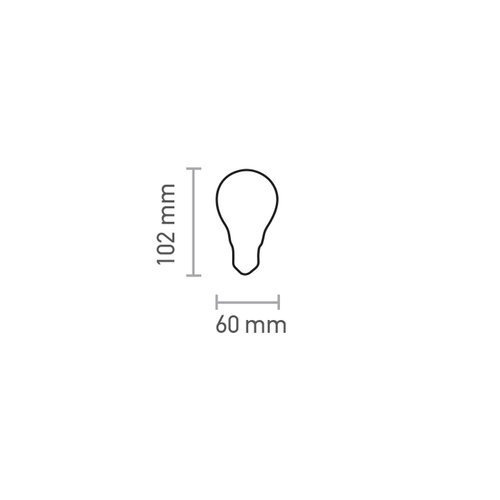 InLight E27 LED Filament A60 8watt με μελί κάλυμμα (7.27.08.41.1)