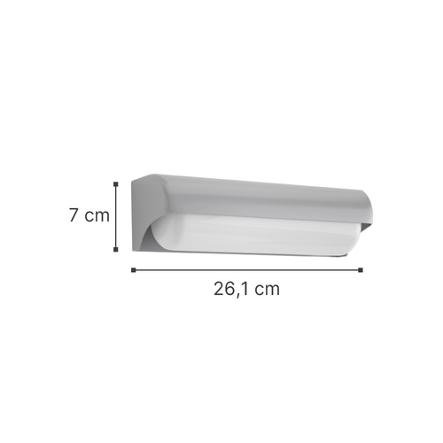 it-Lighting Erie LED 10W 3CCT Outdoor Wall Lamp Grey D:26,1cmx7cm (80203030)