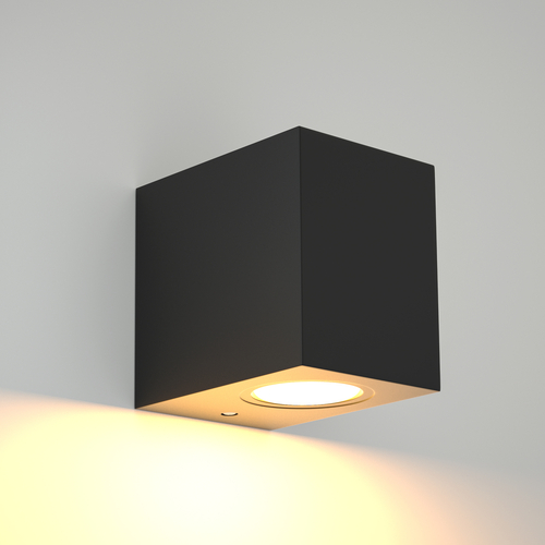it-Lighting Norman 1xGU10 Outdoor Up or Down Wall Lamp Anthracite D:8cmx7cm (80200444)