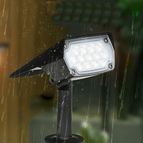 it-Lighting Melville 3W 3CCT Solar Spike Light in Black Color (80204810S)