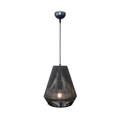 Inlight Κρεμαστό φωτιστικό με καπέλο απο ίνα 1xE27 D:25cm (4057-C)