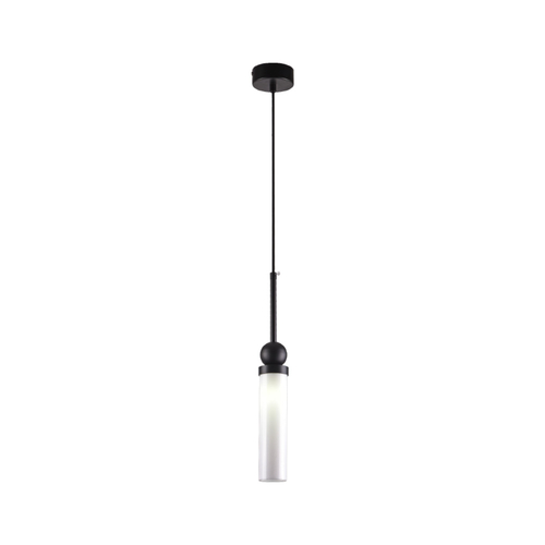 Inlight Κρεμαστό φωτιστικό LED 1xG9 από μαύρο μέταλλο και plexiglass D:49x200cm (4074-Black)